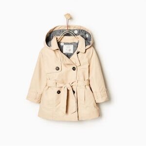 Zara girls trench coat